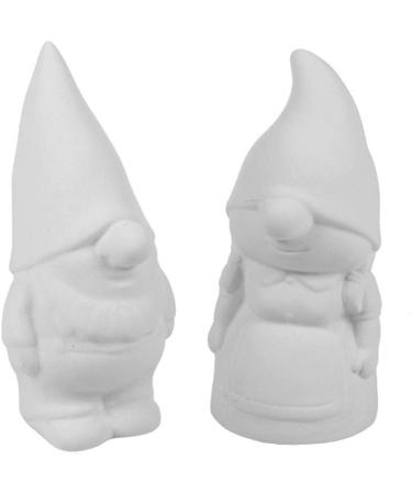 New Hampshire Craftworks Gibson and Gretta The Garden Gnomes - Paint Your Own Gnome-y Ceramic Keepsakes - Buy Online on GoSupps.com