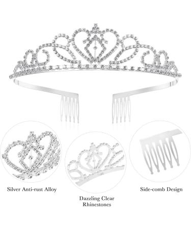 FRCOLOR Crystal Crowns and Tiaras 2 Pack - Elegant Princess Tiara Set for Birthdays, Weddings, and Proms - Buy Online on GoSupps.com