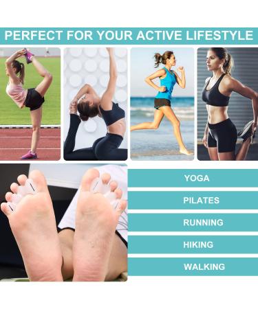 Adjustable Silicone Toe Spacers for Hammer Toes - 2 Pairs (M Size) | Toe Straighteners/Separators for Women Men - Buy Online on GoSupps.com