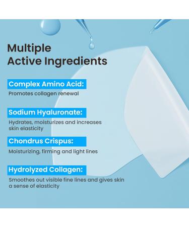 AUSLKA Neck Wrinkle Patches Moisturizing Hydrolyzed Collagen Mask Become Transparent Neck Masks Deep Hydration & Elasticity Boost Neck Lifting Firming Pads for Tightening Skin 5 PCS - Buy Online on GoSupps.com