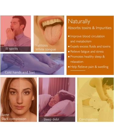 Detox Foot Patch - 20PCs Bamboo Detoxifying Pads for Deep Cleanse Stress Relief & Sleep - Buy Online on GoSupps.com
