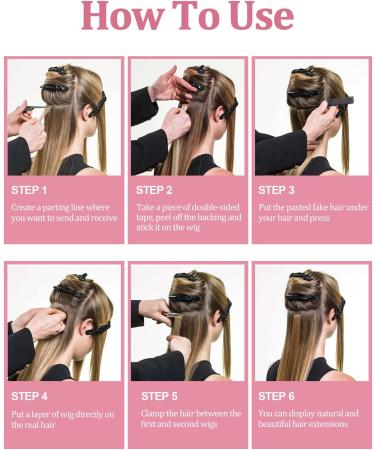 Kalolary 120Pcs Double Sided Hair Tape - Pink Hair Extension Tape Tabs for Lace Wig, Hairpiece, Toupee - Replacement Tape for Hair Extensions - Hair Weft Adhesive - Buy Online on GoSupps.com