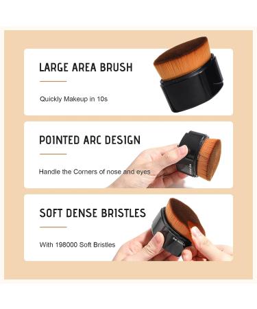 BS-MALL Foundation Makeup Brush Set with 3 Makeup Sponges - Synthetic Powder Cream Cosmetics Brushes for Face Magic Makeup - Buy Online on GoSupps.com