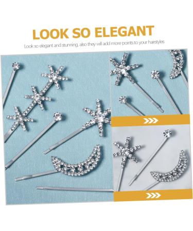 Angoily 1 Set Fringe Bobby Pin Hair Accessory for Women Hair Clips for Women Rhinestone Hair Clip Side Clip Rhinestone Bobby Pins Hair Clips for Girls Alloy Headgear Rhinestones - Buy Online on GoSupps.com