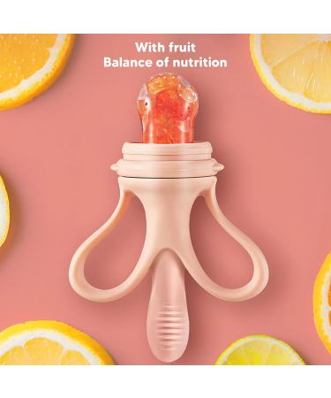 Shop Pink Silicone Baby Fruit Food Pacifier | Safe & Convenient Everyday Use | International Shipping - Buy Online on GoSupps.com