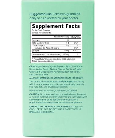 NATALIST CoQ10 Gummies - Daily Fertility Vitamin for Women & Men Vegan Gluten-Free Antioxidant & Energy Support - 60 Mixed Berry Gummies - Buy Online on GoSupps.com