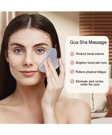 Liuchanghe Gua Sha Stainless Steel Facial Tool | Gua Sha Scraping Massage for Face Eyes Neck & Body - Shop Internationally - Buy Online on GoSupps.com