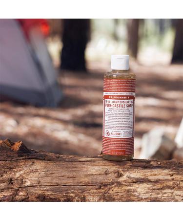 Dr. Bronner's Pure-Castile Liquid Soap (Eucalyptus 16oz) - Organic, 18-in-1 Uses for Face, Body, Hair, Laundry, Pets, Dishes - Concentrated, Vegan, Non-GMO - 1 Pack - Buy Online on GoSupps.com