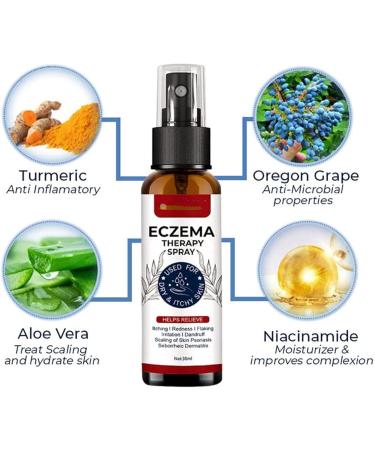DUBUSH 2023 New Eczema Therapy Spray for Relief Eczema Therapy Daily Moisturizing Body Spray Fast Acting Itch Relie Moisturize Soothe Eczema Itching - Buy Online on GoSupps.com