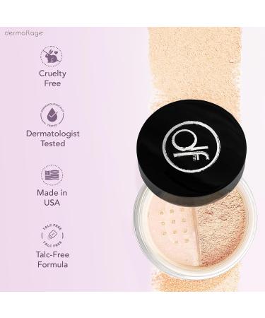 Dermaflage SPF Mineral Powder Sunscreen for Sensitive Skin, All Natural Sunscreen Powder, Broad Spectrum Fair - Buy Online on GoSupps.com