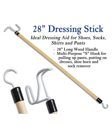 RMS Premium 7-Piece Hip Knee Replacement Kit for Surgery Recovery | Includes Leg Lifter, Reacher Grabber, Shoe Horn, Sock Aid, Dressing Stick, Bath Sponge - 19 & 32 inch - Buy Online on GoSupps.com