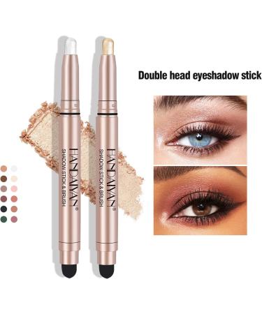 MCAORI Double End Glitter Matte Eyeshadow Stick Pencil Eyeshadow Makeup Waterproof Bicolor ShimmersCosmetics Beauty Makeup Tool - Buy Online on GoSupps.com