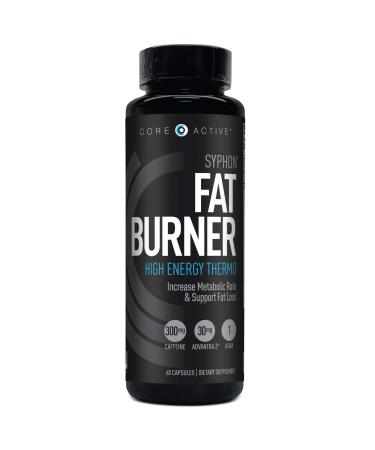 Core Active Syphon Thermogenic Fat Burner for Men, Keto Pills, Advantra Z for Energy, Focus, Appetite Control, Increase Metabolism Muscle Toning Supplements, Weight Loss Pills for Women - 60 Capsules