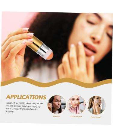 Beavorty 4pcs Practical Control Women Makeup Absorbing Dual-use Facial Face Removal Use for Tool Stone Goldenx4pcs 1 count (Pack of 1) - Buy Online on GoSupps.com