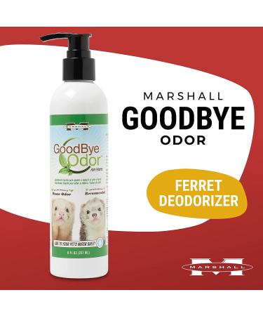 Marshall Pet Products Goodbye Odor Natural Deodorizing Water Supplement for Ferrets - 8 oz - Buy Online on GoSupps.com