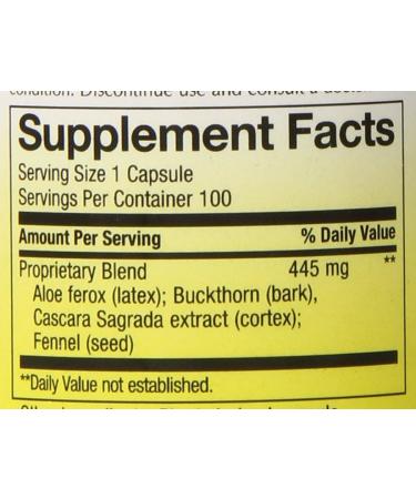 Nature's Way Aloemaxlax Capsules 100 Count - Vegetarian with Cascara Sagrada - Digestive Support - Buy Online on GoSupps.com