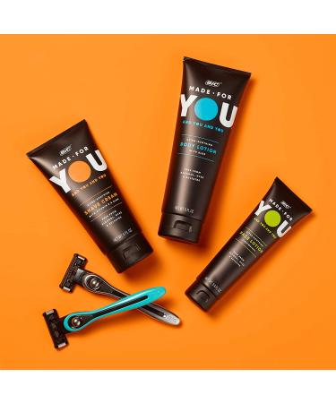 Made For You Shaving Cream - Unisex Shave Cream with Aloe Vera, Vitamin E, and Argan Oil for Moisturized & Protected Skin - Buy Online on GoSupps.com