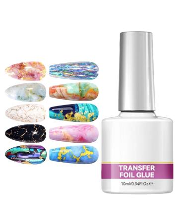 G n rique Nail Foil Gel Strong Manicure Adhesive 10ml | Nail Foil Glue Manicure | Stickers for Professional and Beginner Women | Perfect for