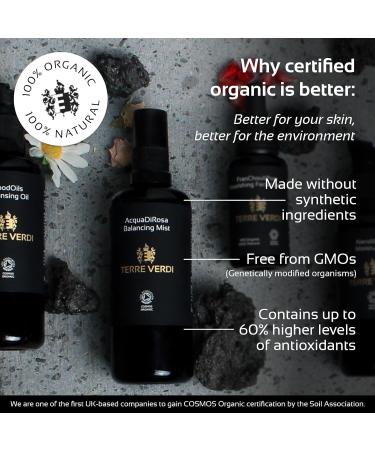 Terre Verdi Certified Organic Face Mist - Acqua Di Rosa Rose Water Mist - Skin Hydration for Dry Skin - Facial Mist Hair Spritz Rose Water Skin Toner - Vegan Cruelty Free Organic Skincare - 100ml Acqua Di Rosa: Rose Petals - Buy Online on GoSupps.com
