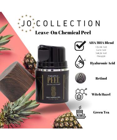 Retinol & Hyaluronic Acid Pineapple Peel | Anti-Aging Daily Glycolic Acid Exfoliator - Home Chemical Peel with AHA & BHA for Youthful Skin - Buy Online on GoSupps.com