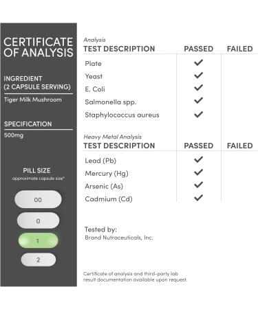 Double Wood Supplements Tigers Milk Mushroom Supplement (Lignosus Fungi) 500mg per Serving 120 Capsules (Antioxidant for Respiratory and Lung Health Support) Vegan Safe Non-GMO - Buy Online on GoSupps.com