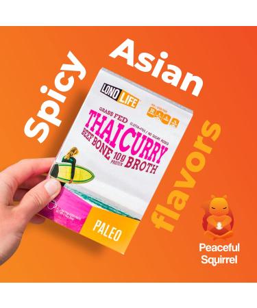 Peaceful Squirrel LonoLife Bone Broth Sticks 3-Pack - 10g Protein | Paleo | Zero Sugar | Collagen | Amino Acids | Gluten Free - 3 Flavors - Buy Online on GoSupps.com