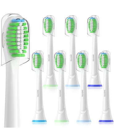 Sulkiwe sensive replacement brushes compatible with Philips Sonicare Electric toothbrush sensive toothbrush head suitable for Phillips sonicare sound toothbrush 3100 4500 5100 9000 8 (white) - Buy Online on GoSupps.com
