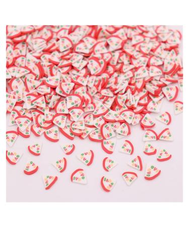 RT 10g/Lot Watermelon Slices Sprinkles for Slime Supplie Toy Polymer Clay Charms Accessories Addition for Fluffy Clear Slime Y420 (Color : F-1 (10g))