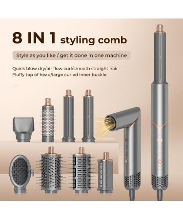 Buy Hair Dryer Brush & 8 in 1 Hair Styler - Fast Drying High-Speed Negative Ionic Technology - Buy Online on GoSupps.com
