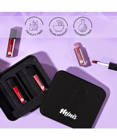 SUGAR Cosmetics Smudge Me Not Liquid Mini Lipstick Gift Set - Nude | International Shipping Available - Buy Online on GoSupps.com
