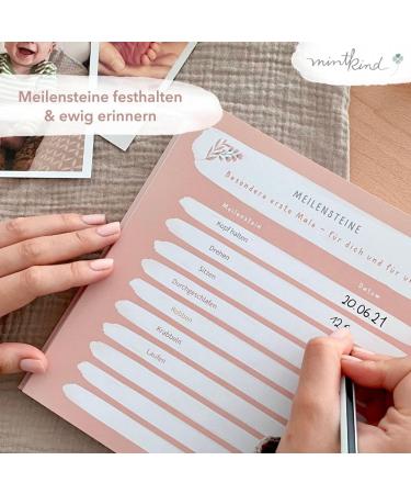 Mintkind Baby Gift Set | My First Year Baby Diary Milestone Cards & Souvenir Box | Perfect Baby Photo Album for Boys & Girls - Buy Online on GoSupps.com