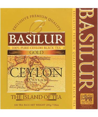 Basilur Island of Tea Gold Black Tea 100 Teabags of 2 g - Buy Online on GoSupps.com