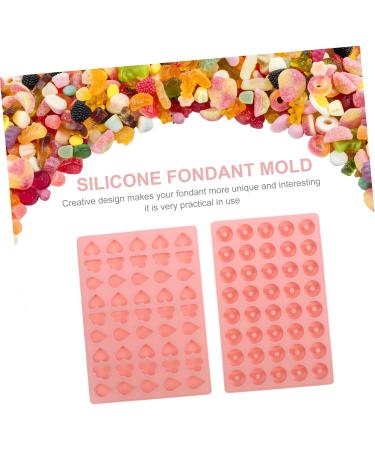Alasum 2pcs Candy Mold Silicoen Christmas Candy Mini Donut Mold De para Gelatinas Cake Mold 20X14.3CM Pink - Buy Online on GoSupps.com