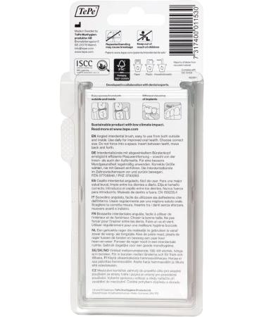 TePe Angle Red Interdental Brushes (0.5mm Size 2) - 6 Count Pack - Buy Online on GoSupps.com