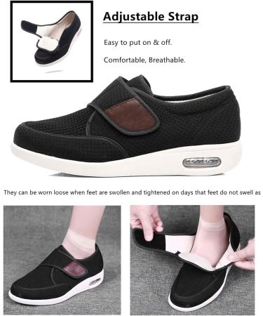FZYUAN Men's Diabetic Shoes for Swollen Feet - Extra Wide Width Arthritis Orthopedic Footwear - Buy Online on GoSupps.com