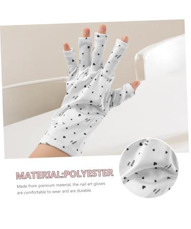 FRCOLOR 8 Pairs Nail Gloves Fingerless Anti Uv Glove Uv Lamp Glove for Gel Nails Uv Protection Gloves for Manicures Gel Manicure Uv Gloves Anti-uv Polyester - Buy Online on GoSupps.com