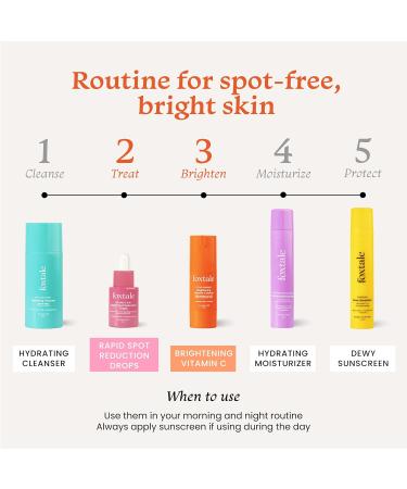 Foxtale Depigmentation Booster | Rapid Spot Reduction Drops 30 ml + Vitamin C Face Serum 30 ml - Buy Online on GoSupps.com