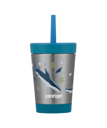 Contigo Kids Spill-Proof Stainless Steel 12oz Tumbler with Straw and Thermalock Lid  Gummy with Shark - Buy Online on GoSupps.com