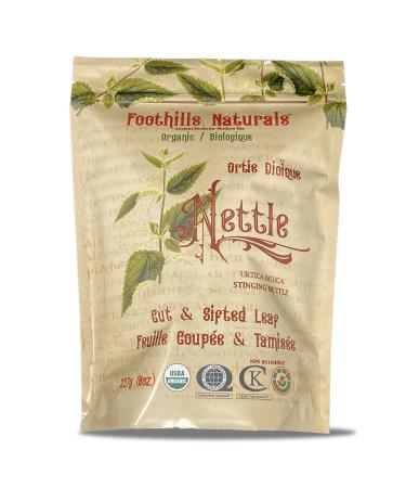 Foothills Naturals Nettle Leaf Tea Organic Loose Cut and Sifted Caffeine Free (227g Loose Leaf Tea) 227 g (Pack of 1)