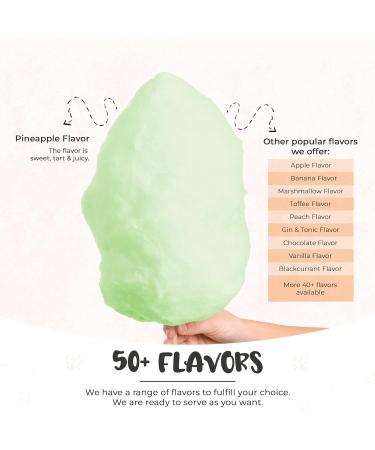 Baking Beauty and Beyond Premium Pineapple Flavour Floss Sugar - 800g Bulk Cotton Candy Flossing Sugar with Natural Ingredients | Perfect for Every Occasion - Buy Online on GoSupps.com