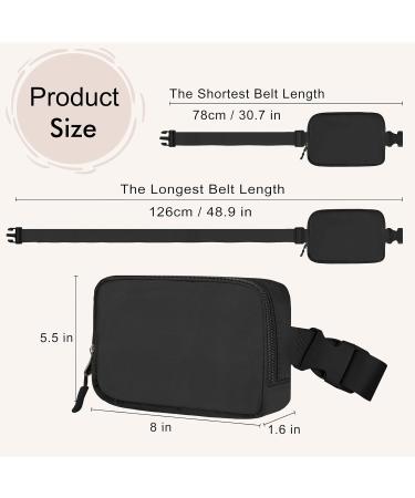 LLYWCM Fanny Packs for Women - Belt Bag for Women - Fanny Pack Crossbody Bags - Black Fanny Pack with Adjustable Strap Fashion Cross Body Fanny Pack for Running Workout Hiking Travel(Black) - Buy Online on GoSupps.com