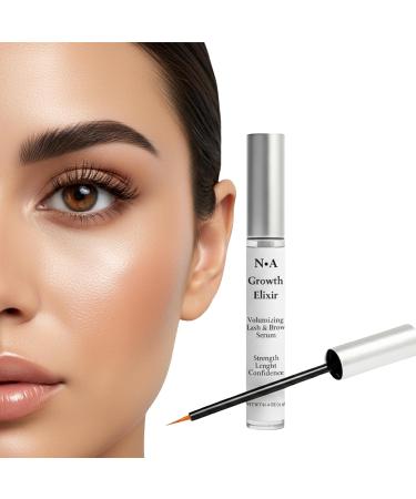 N A Growth Elixir Lash & Brow Serum - Advanced Biotinoyl Tripeptide-1 Peptide Formula for Longer Thicker Fuller Lashes - Prostaglandin-Free Vegan Cruelty-Free - Professional Grade (0.14 oz / 4mL) - Buy Online on GoSupps.com