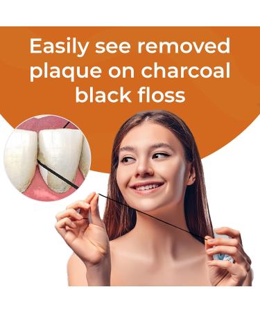 Xlent Expandable Floss with Activated Charcoal & Xylitol - Cinnamon Flavor Pack of 3 Refills | International Shipping Available - Buy Online on GoSupps.com