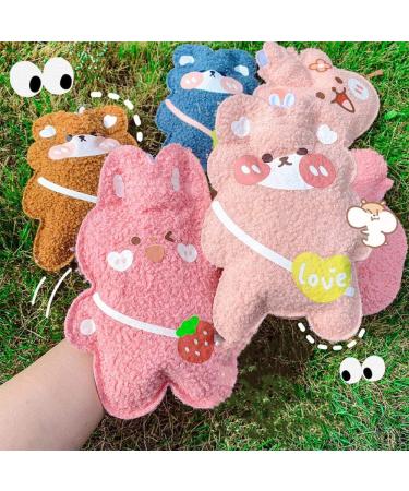Cartoon Style Plush Heat Bottle with Cover - Portable Hot Water Sack for Students | Anti-Scale & Cozy Warm Handbag - Buy Online on GoSupps.com