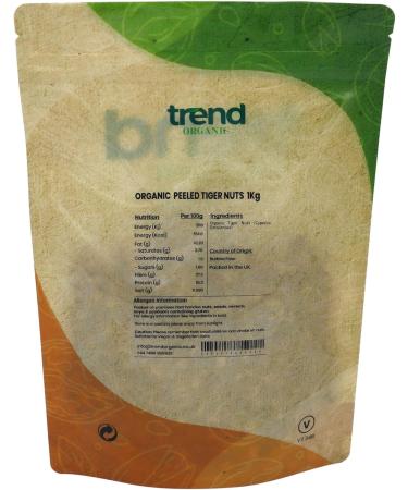Certified Organic Tiger Nuts 1kg - Ideal for Snacking, Baking, and Nutrient-Rich Recipes | Vegan, Non-GMO, High Fibre & Protein, Raw - No Preservatives Included - Buy Online on GoSupps.com