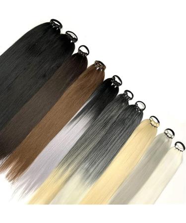 Ponytail Extensions 26 Inch Black Brown Ponytail Wig Hair Extension Boxing Braids Long Synthetic Ponytail and Rubber Band Wrapped Ponytail for Women(Color:4) - Buy Online on GoSupps.com