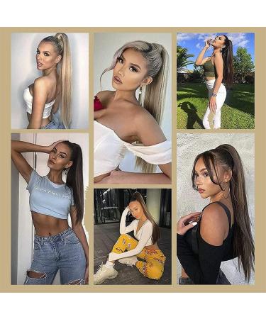 KARLOR Ponytail Hairpiece 60 cm Straight Synthetic Hair Piece Braid Hair Extension for Women - Buy Online on GoSupps.com