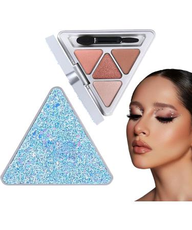 Eyeshadow Palette For Women 4 Colors Glitter Makeup Palette | Pigment Eye Shadow Pallete Waterproof Eye Shadow Colorful Eyeshadow Palette Vibrant Colors Shades Eye Shadow Cosmetics Pochy F403#sunset Country - Buy Online on GoSupps.com