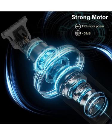 Hair Trimmer Men's Beard Trimmer Hair Trimmer Care Set with LCD Screen Wireless T-Blade Trimmer Rechargeable USB Men's Razor with 3 Guide Combs (#2) - Buy Online on GoSupps.com