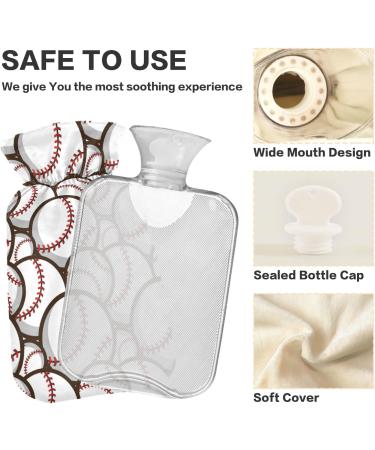 Buy Naanle 2L Baseball Sport Hot Water Bottle | Transparent Large Bottle for Pain Relief & Warmth | Ideal for Bed Hands & Feet - Buy Online on GoSupps.com